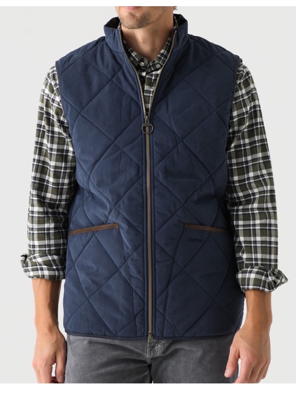 Barbour Country Liddesdale Quilted Gilet Vest in Navy Blue NWT
